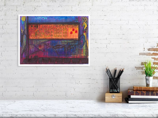And The Beat Goes On, Art Print