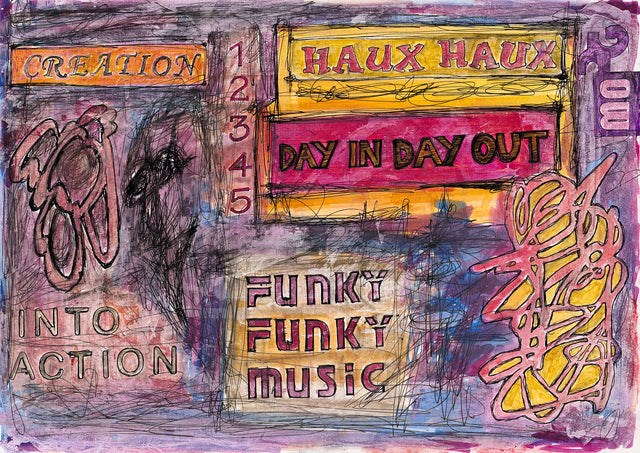 Funky Funky Music, Art Print